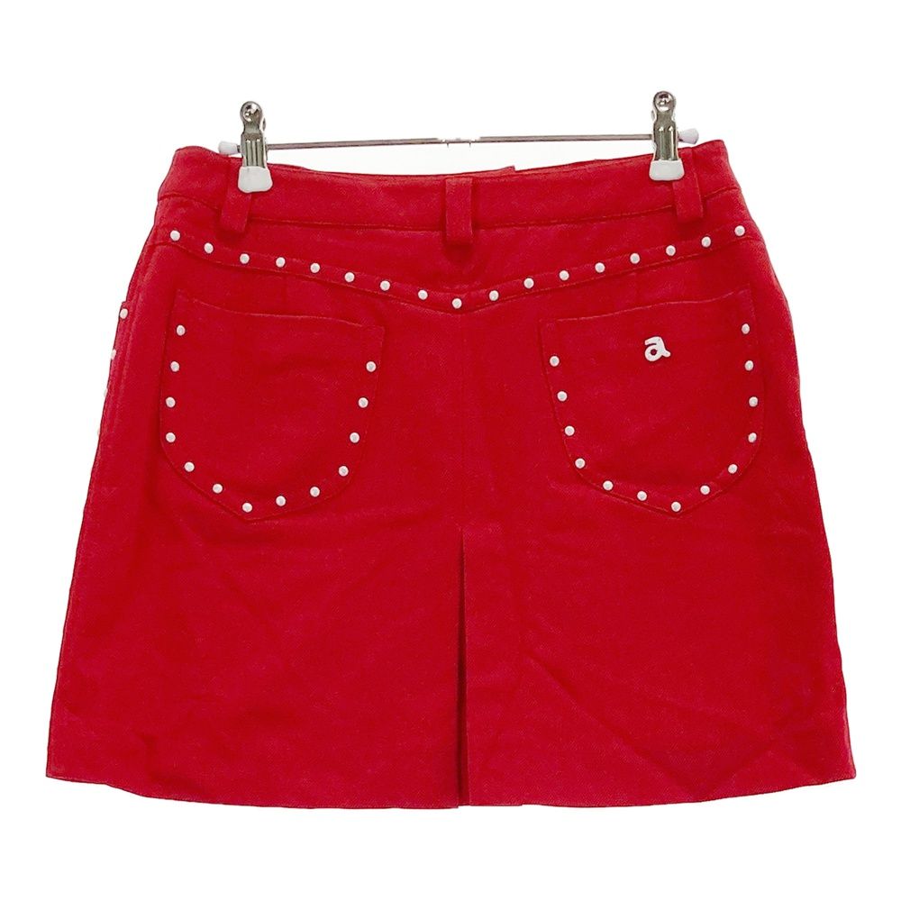 サイズ 40 アルチビオ 裏地付 ストレッチスカート レッド系 ゴルフウェア レディース ストスト