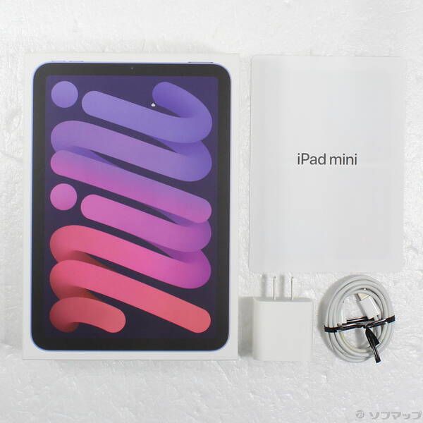 中古品〕 iPad mini 第6世代 256GB パープル MK7X3J／A Wi-Fi【377