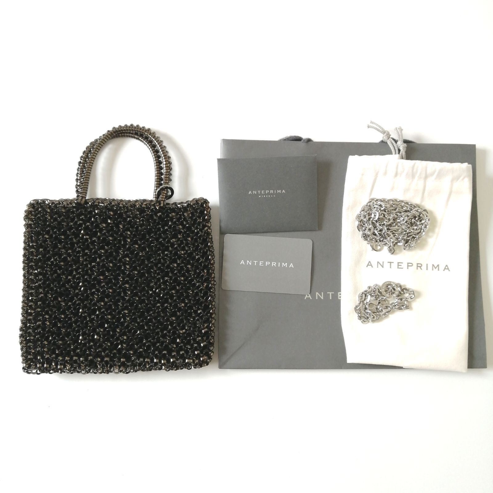 極美品 ANTEPRIMA アンテプリマ スタンダード ミニアトゥーラ ブラック