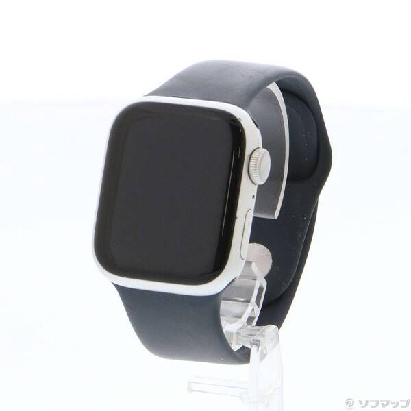 〔 品〕 Apple Watch Series 9 GPS 41 mm シルバーアルミニウムケース ストームブルースポーツバンド 198