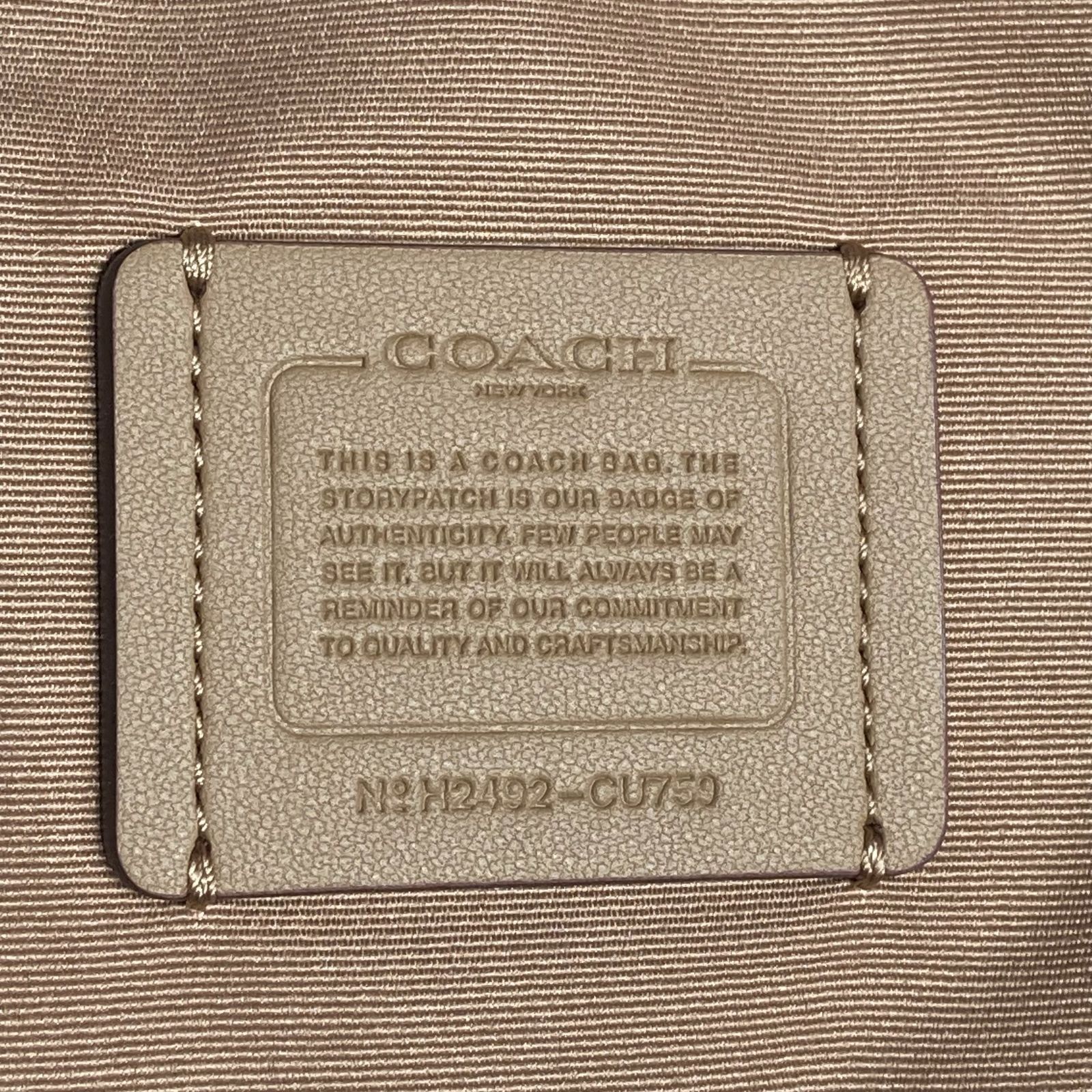 COACH コーチ CU759 スモール シティトート・シグネチャー キャンパス