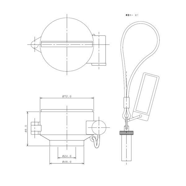 ｶｸﾀﾞｲ 649-830 閉栓ｷｬｯﾌﾟ 水栓上部用 N