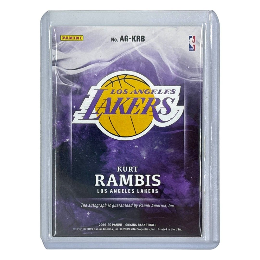 PANINI NBAカード ORIGINS KURT RAMBIS LOS ANGELES LAKERS 5 AG-KRB IT 1