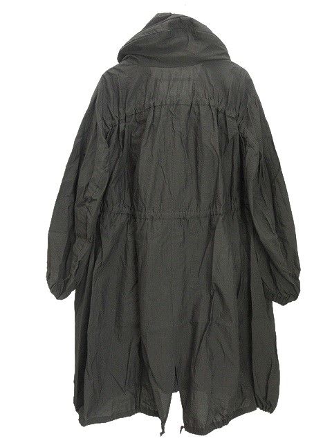 ジウ 慈雨 センソユニコ コットン ナイロン コート 40 ブラック 黒