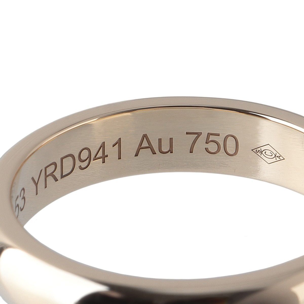 カルティエ 1895 ウェディング リング #53 幅4.0mm Au750YG 保証書
