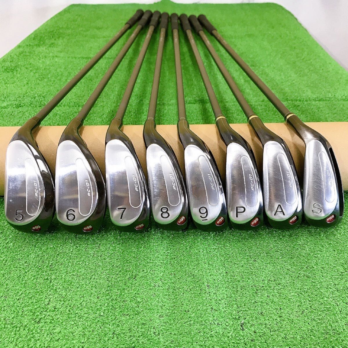 ツ41☆プロギア 初代egg IRON PC-01 8本アイアンセット PRGR ぶっ飛び