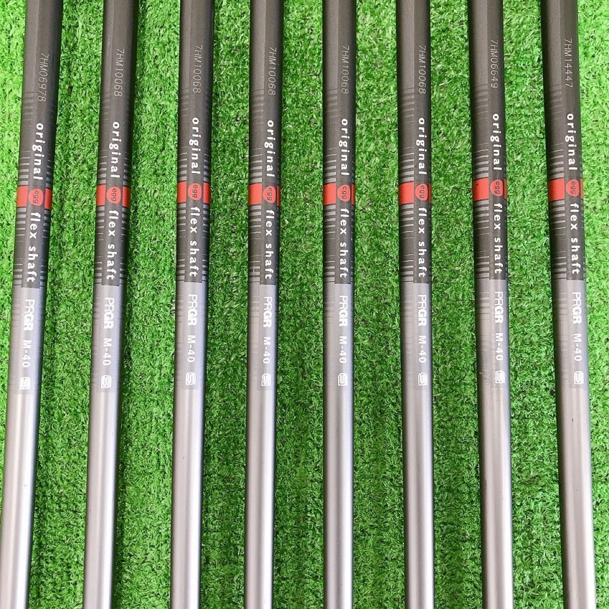 ツ41☆プロギア 初代egg IRON PC-01 8本アイアンセット PRGR ぶっ飛び