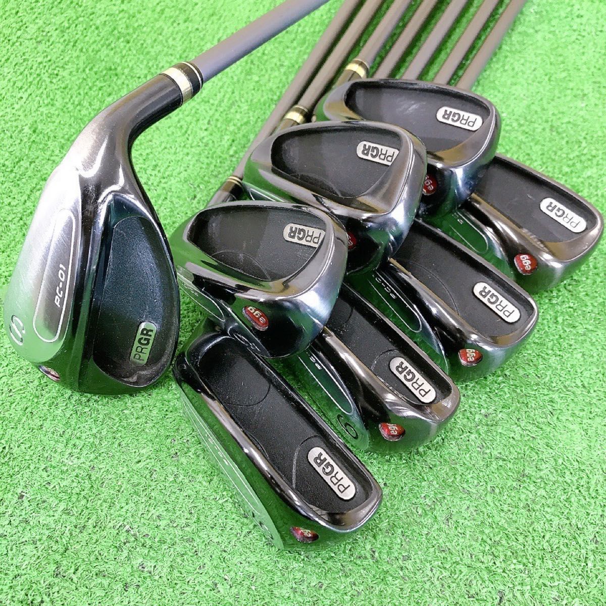 ツ41☆プロギア 初代egg IRON PC-01 8本アイアンセット PRGR ぶっ飛び