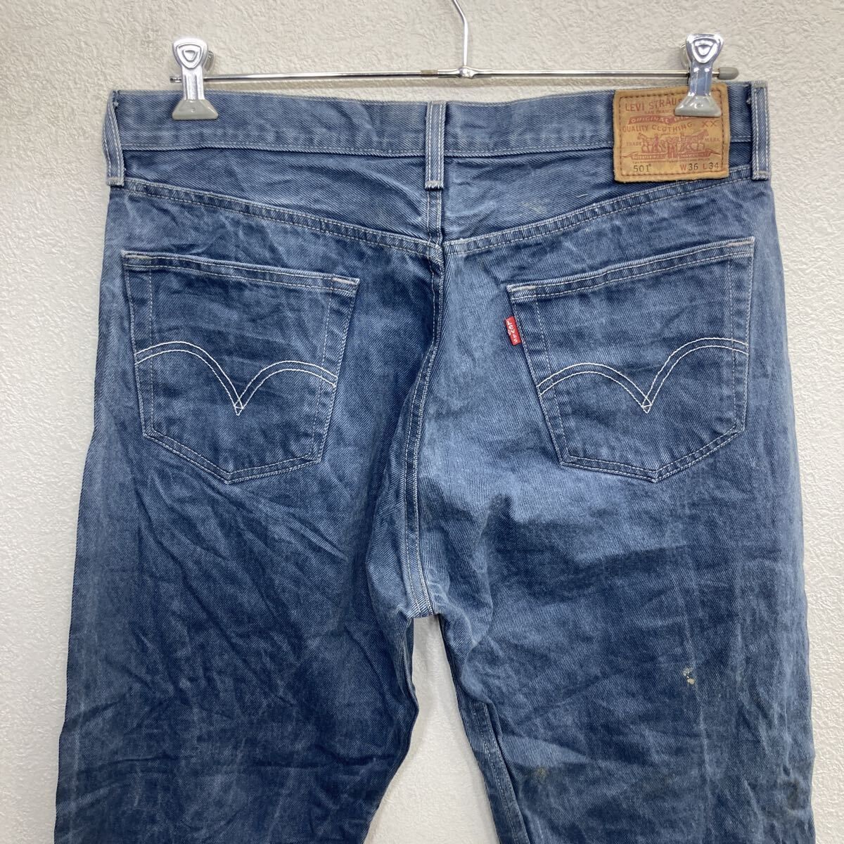 メキシコ製 Levi's 501 デニムパンツ W36 ダークブルー ボタンフライ