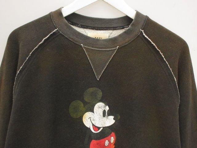 コーイ KOOI MICKEY MOUSE VINTAGE SWEAT ミッキーマウス ヴィンテージ