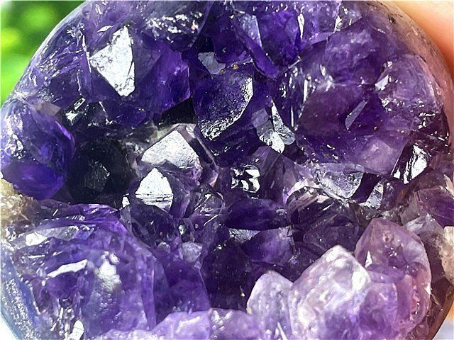 AAA級家庭円満◇天然ウルグアイ産アメジスト開口笑原石B88G3/56G37D