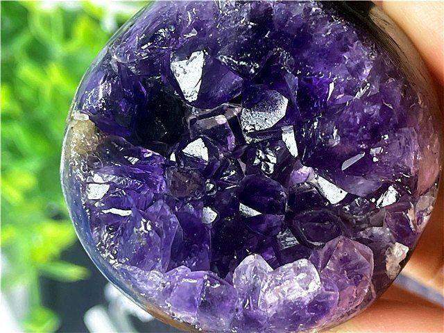 AAA級家庭円満◇天然ウルグアイ産アメジスト開口笑原石B88G3/56G37D