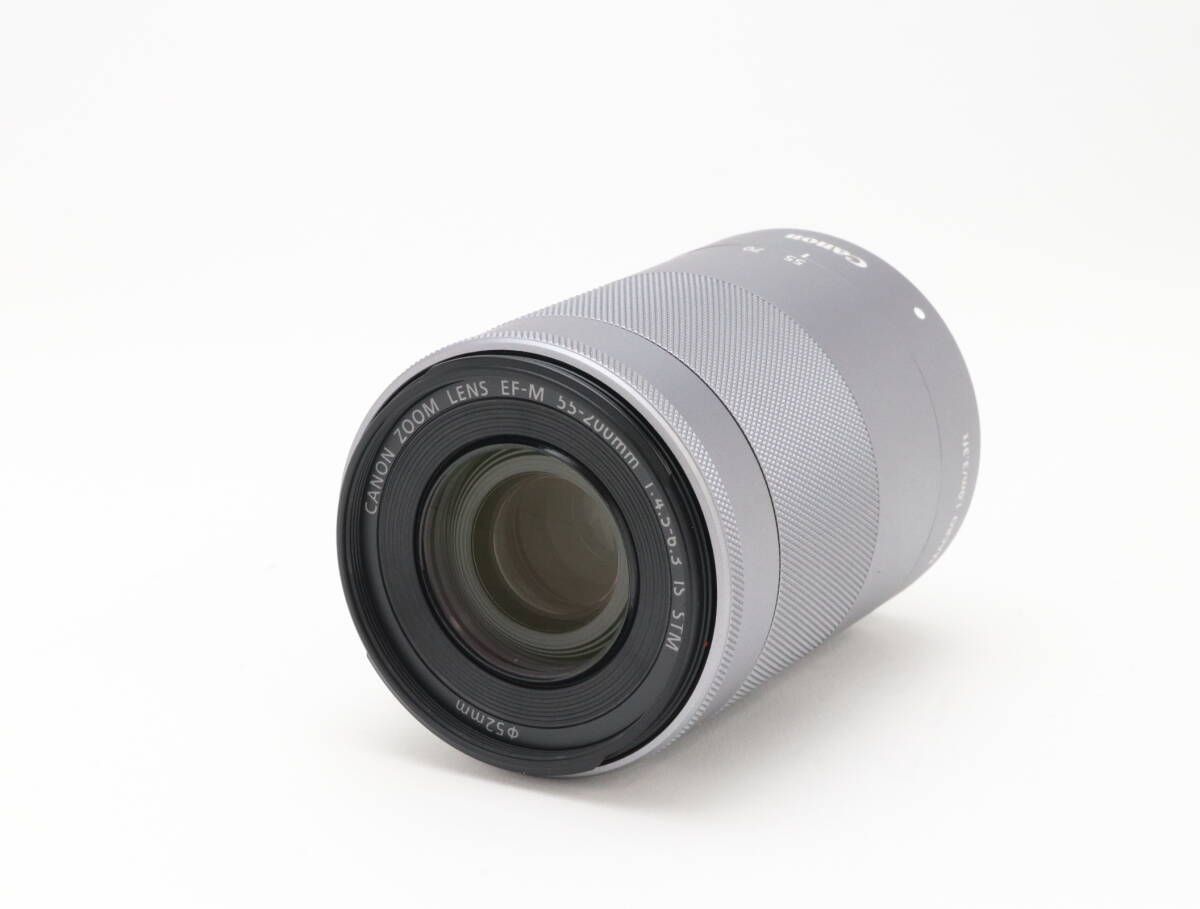 A Canon キヤノン EF M 55 200 mm F 4 5 6 3 IS STM シルバー 初期不良 対応 212 29