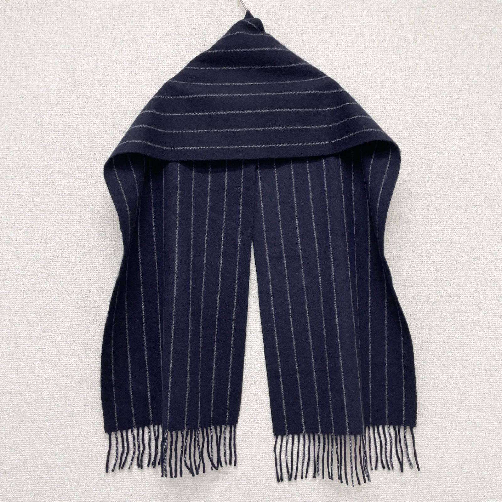 ラルフローレンパープルレベルカシミヤマフラー　ブラック RALPH LAUREN ラルフローレン パープルレーベル マフラー ストール