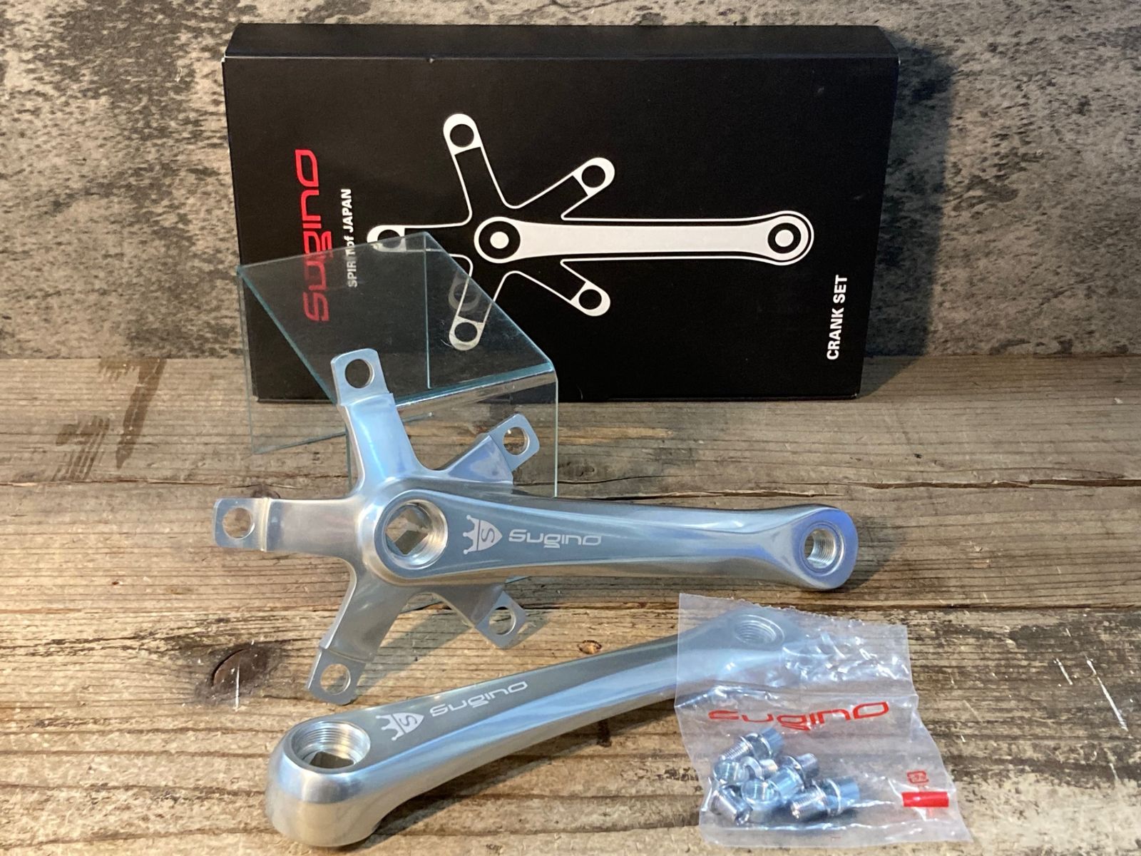 JN 750 スギノ Sugino MIGHTY TOUR クランクアーム シルバー 160 mm