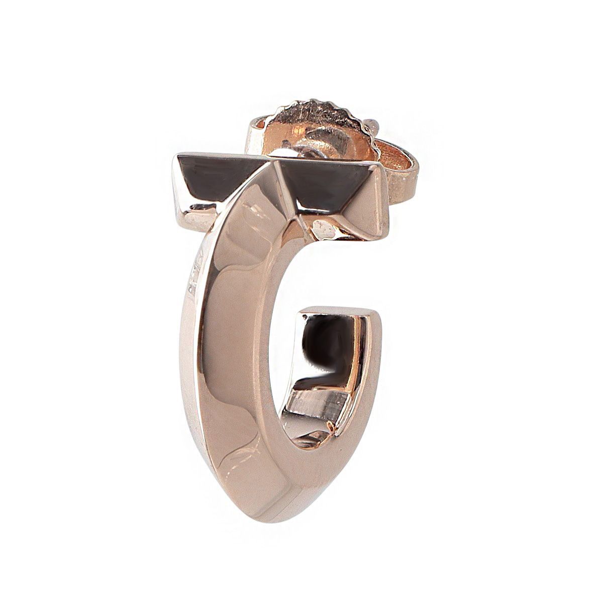 ティファニー Tワン ピアス 片方のみ Au 750 PG 仕上げ済 TIFFANY 24543