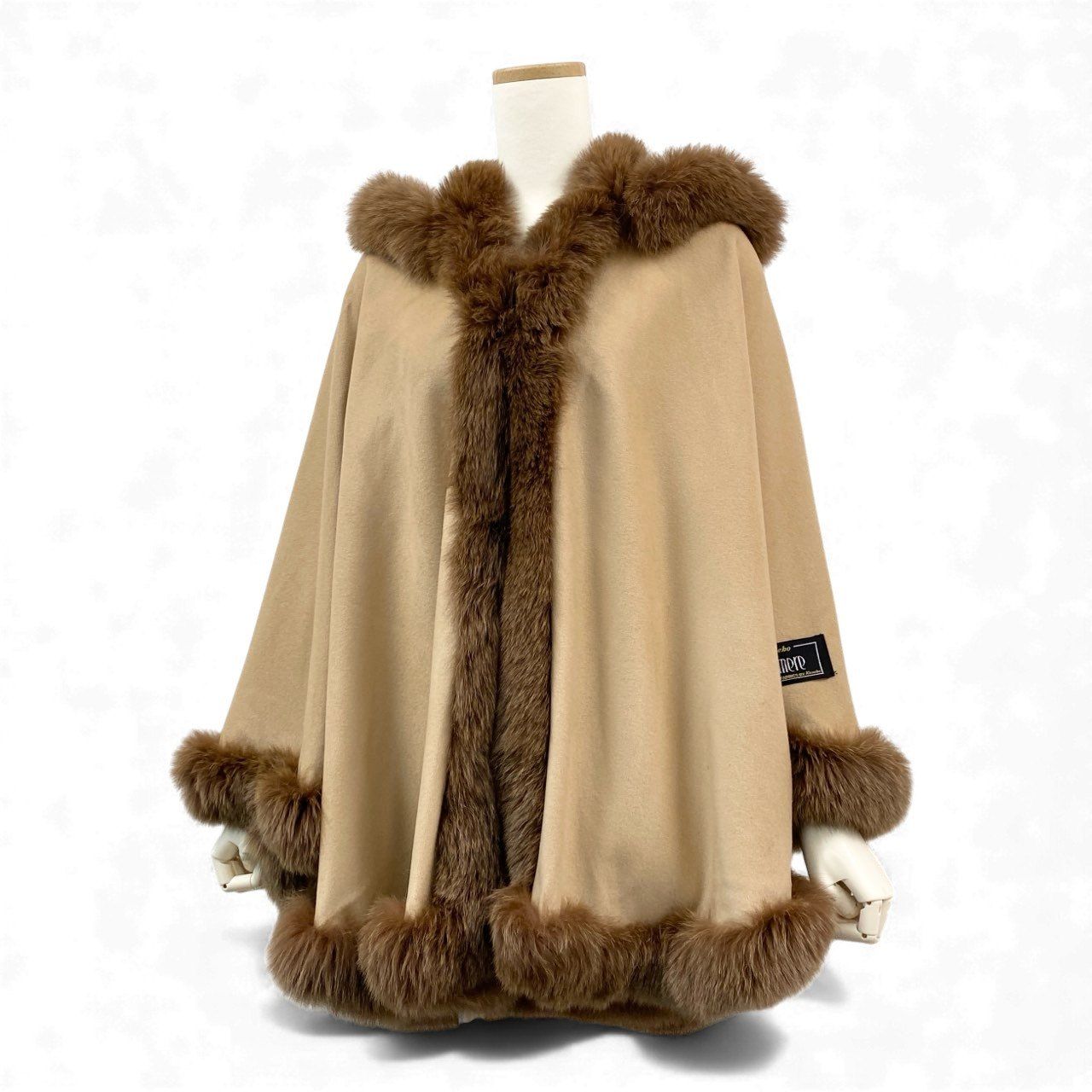 12L15 PIERRE BALMAIN ピエールバルマン カネボウ 総カシミア ポンチョ 12L15 PIERRE BALMAIN ピエールバルマン カネボウ 総カシミア ポンチョ