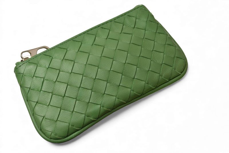 ボッテガヴェネタ キーケース コインケース BOTTEGA VENETA キーリング付ポーチ ナッパ グリーン 131232