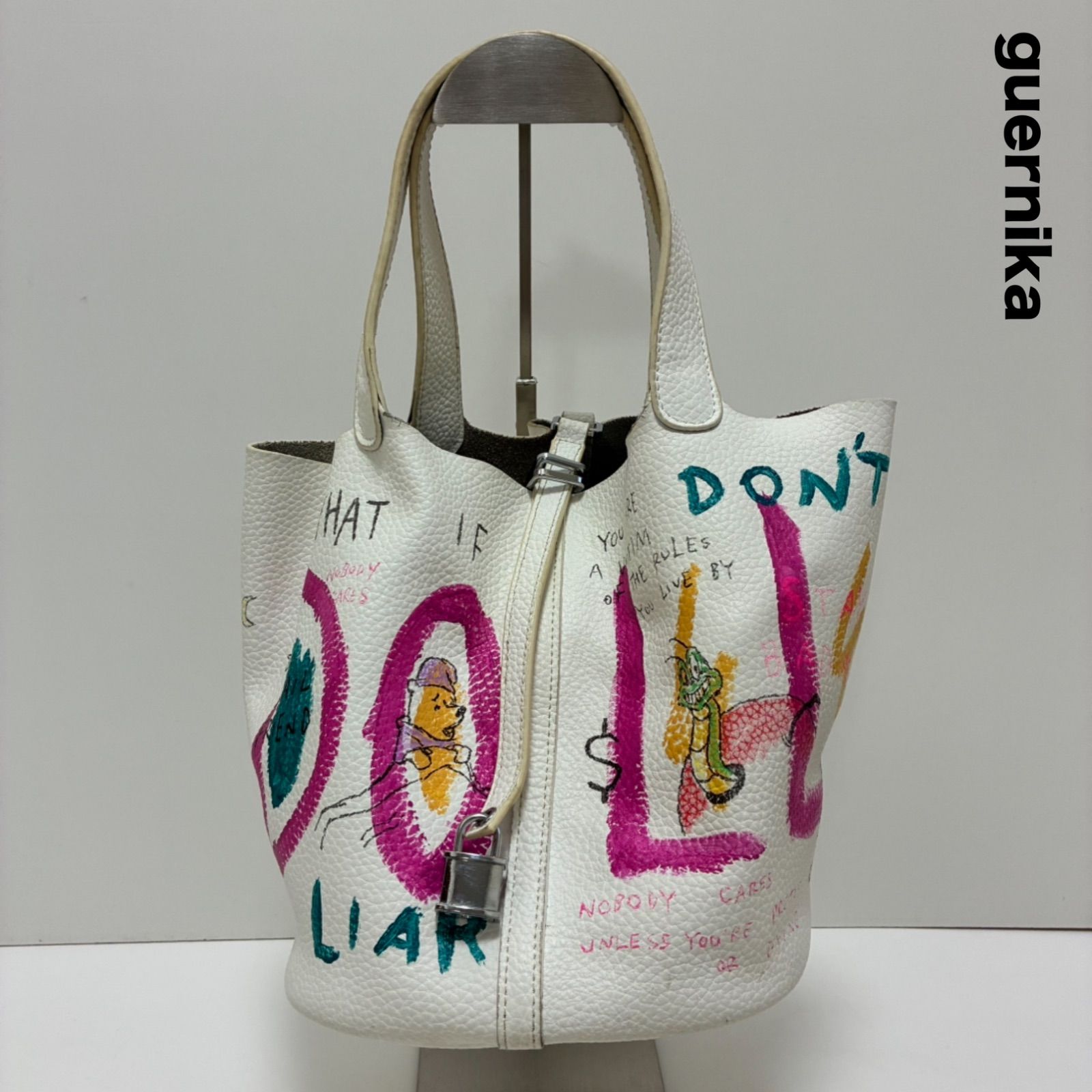 guernika ゲルニカ☆CUBE BAG ハンドペイント キューブバッグ Lサイズ