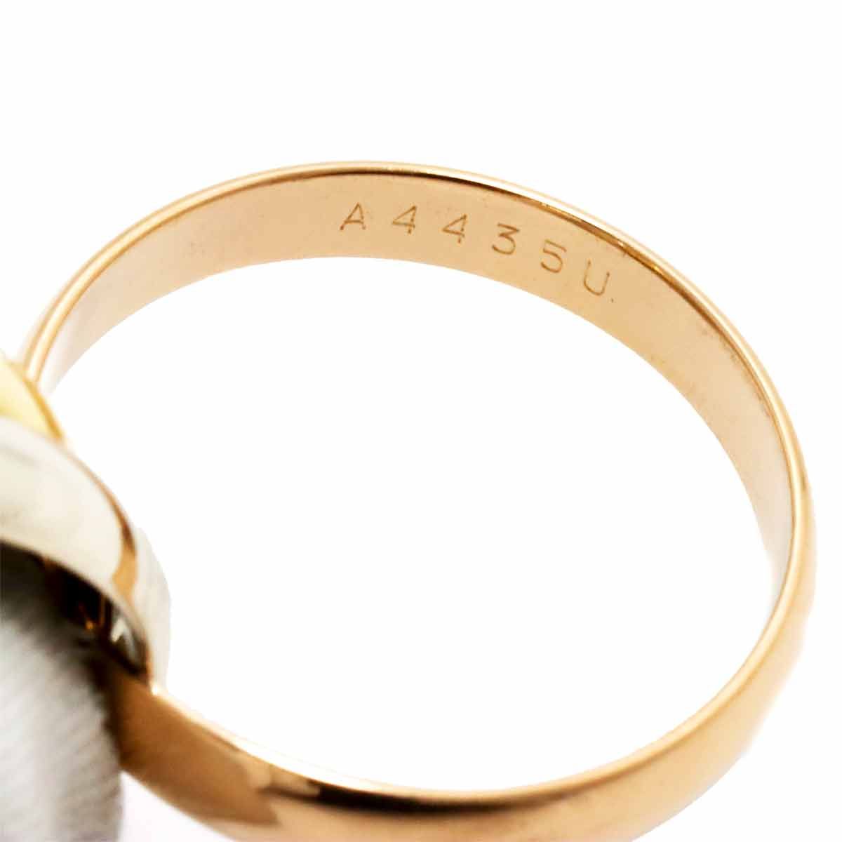 カルティエ Cartier トリニティ ミディアム MM #50 リング K18 YG WG