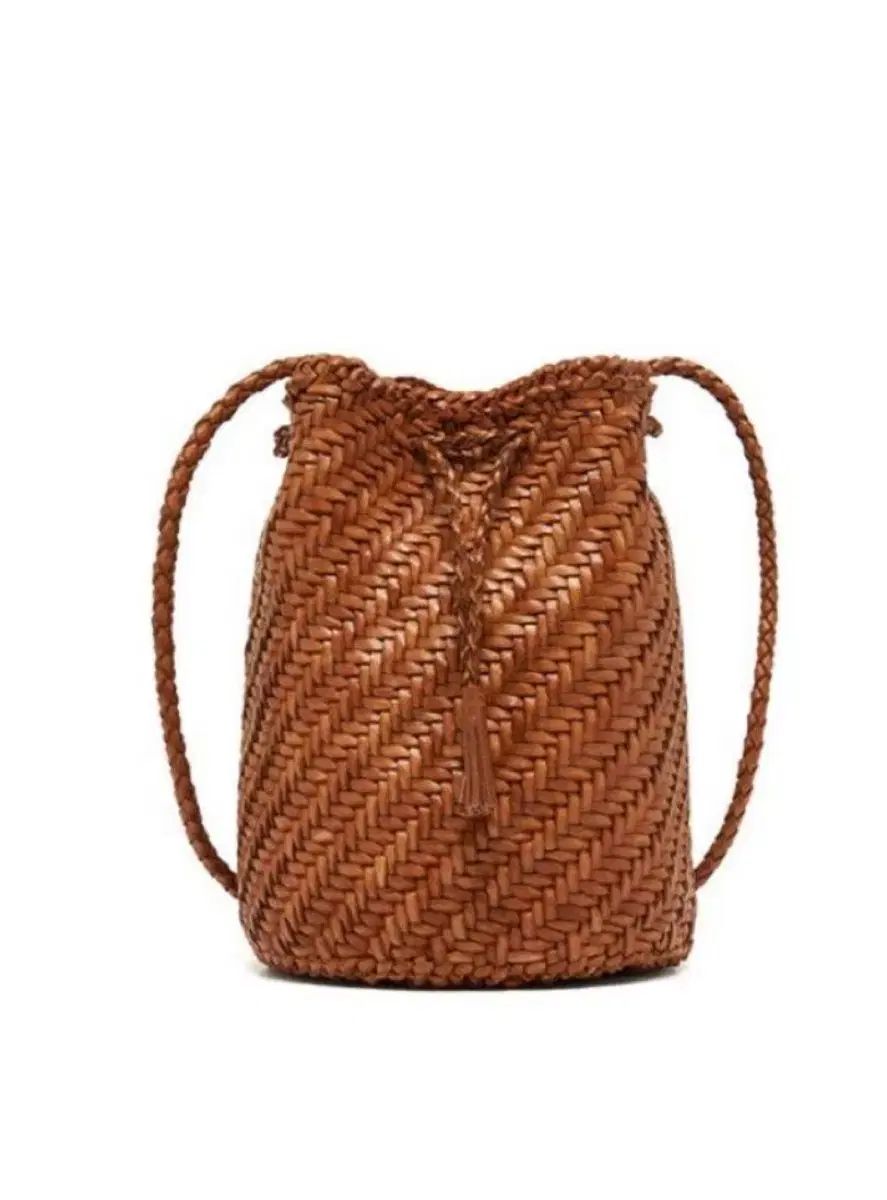 ドラゴンディフュージョン メゾン ド セリーヌ ポンポン タン バケットバッグ