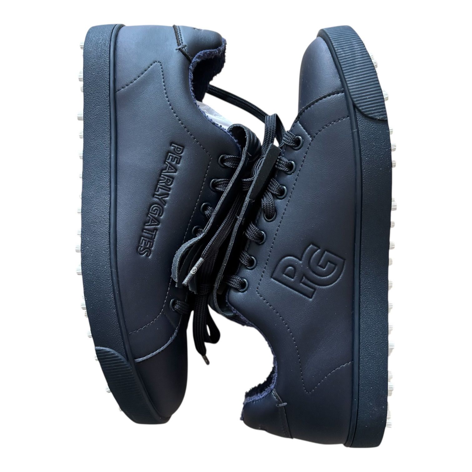 PEARLY GATES ゴルフシューズ ブラック スパイク付き 25センチ MN4