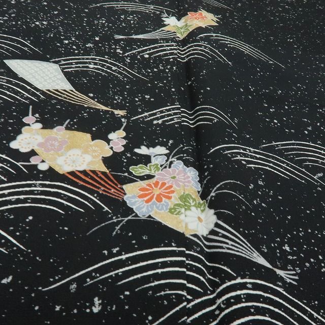 新品 正絹 仕付け糸付 菊 梅 扇 椿 楓 訪問着 着物 A4164 - メルカリ