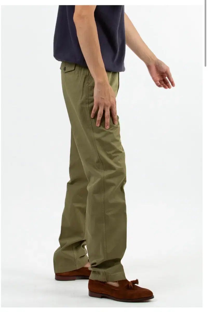 ドレイクス Drake’s フラットフロント コットン チノ 31 size