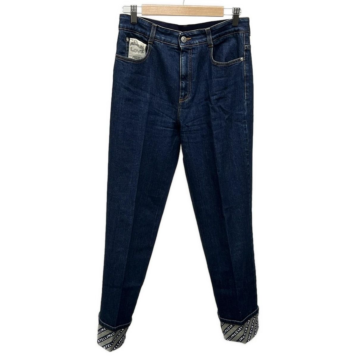 stellamccartney ステラマッカートニー ジーンズ サイズ29 XL レディース ネイビー フルレングス
