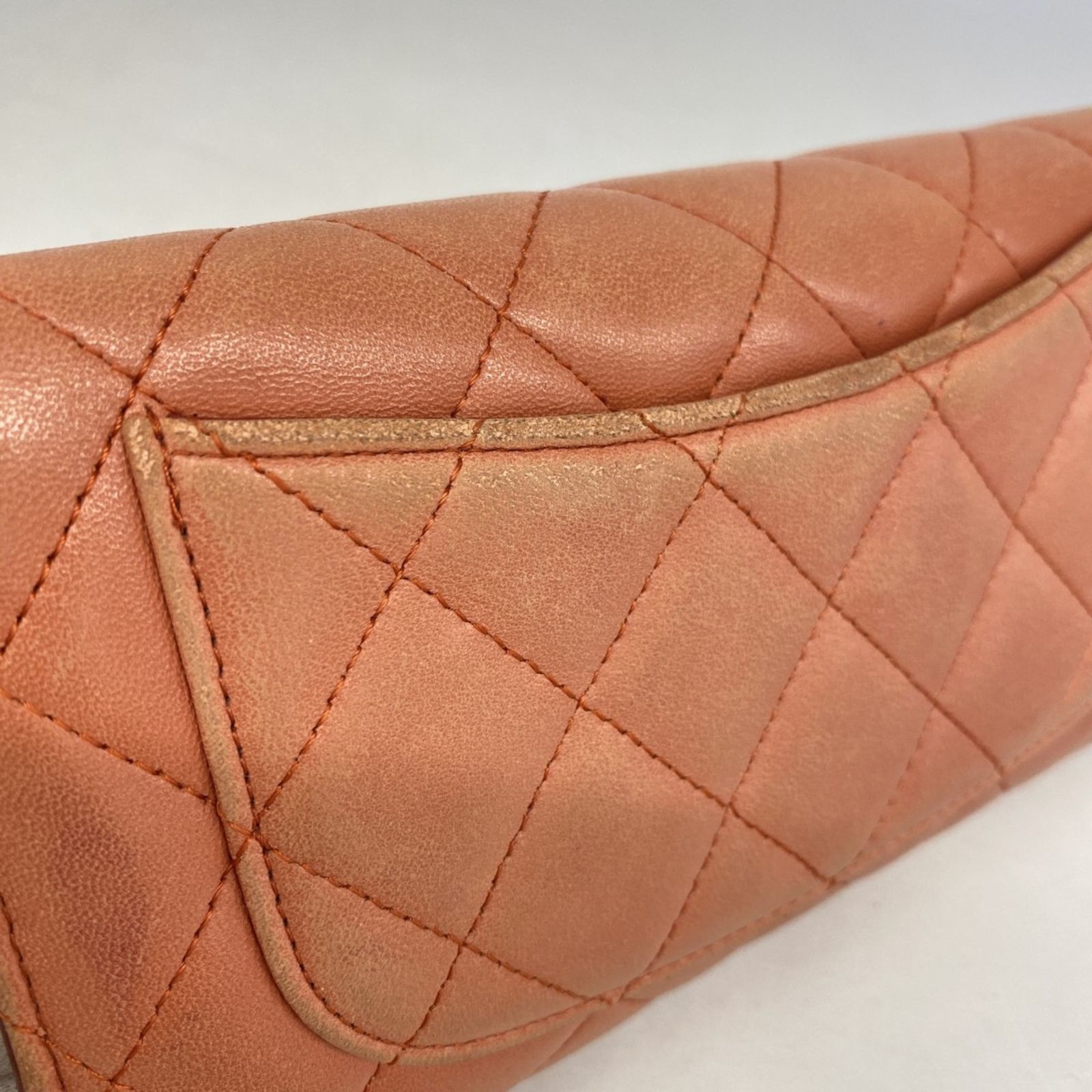 シャネル(Chanel) シャネル 三つ折り長財布 マトラッセ ラムスキン