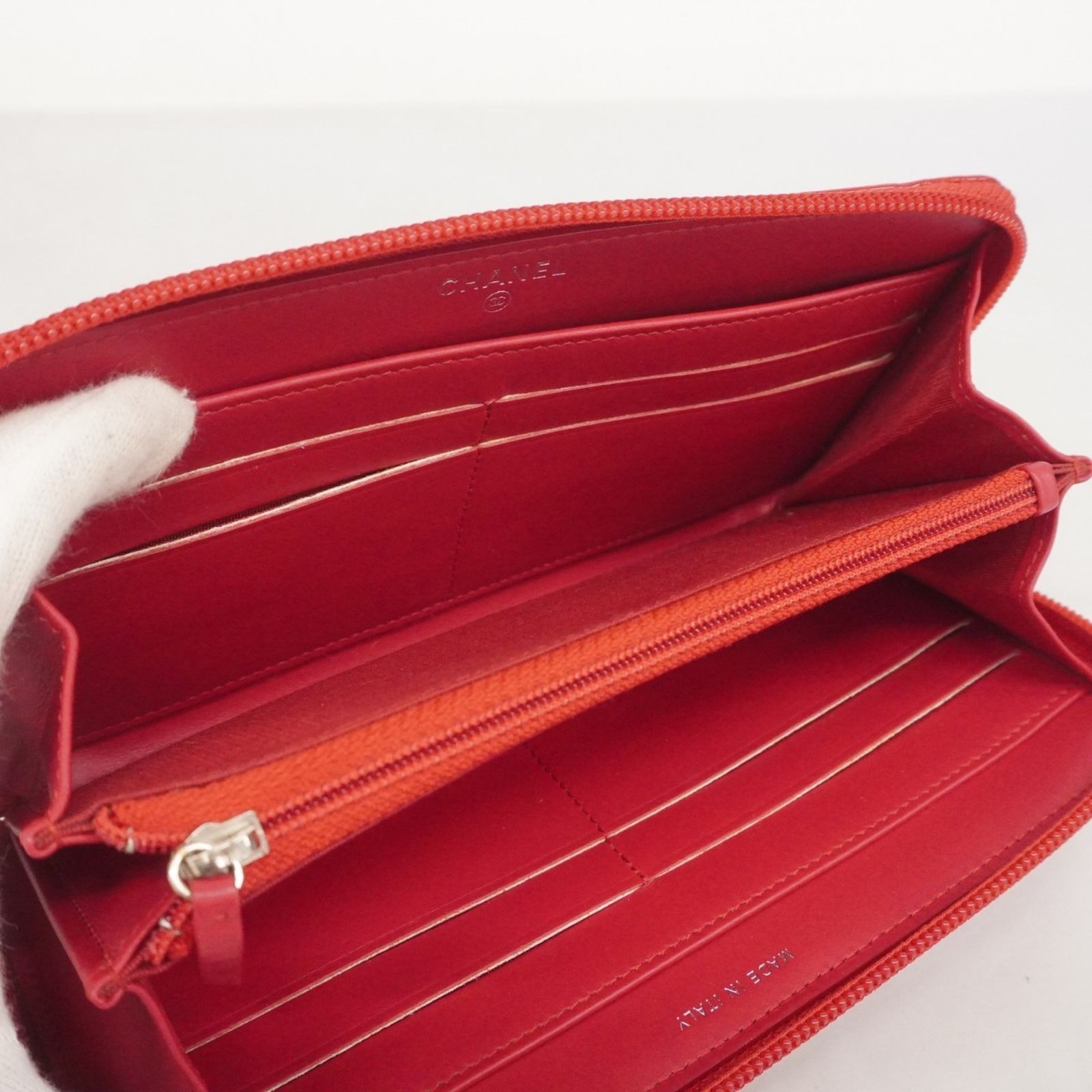 シャネル(Chanel) シャネル 長財布 ボーイシャネル パテントレザー