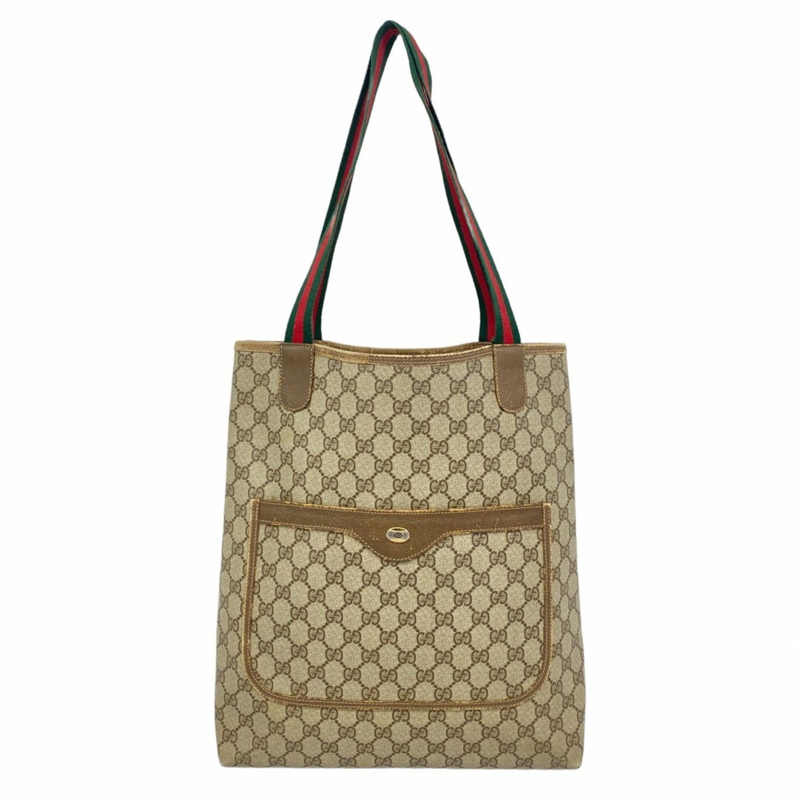 グッチ(Gucci) グッチ トートバッグ GGキャンバス シェリーライン 39 02 003 ブラウン レディース
