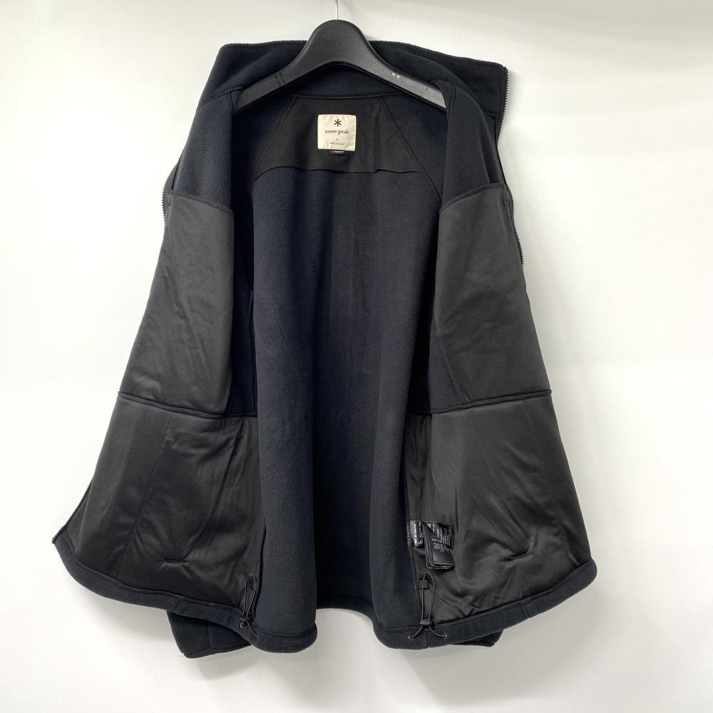 WIND AND SEA ×snow peak フリースジャケット 黒 snow peak 