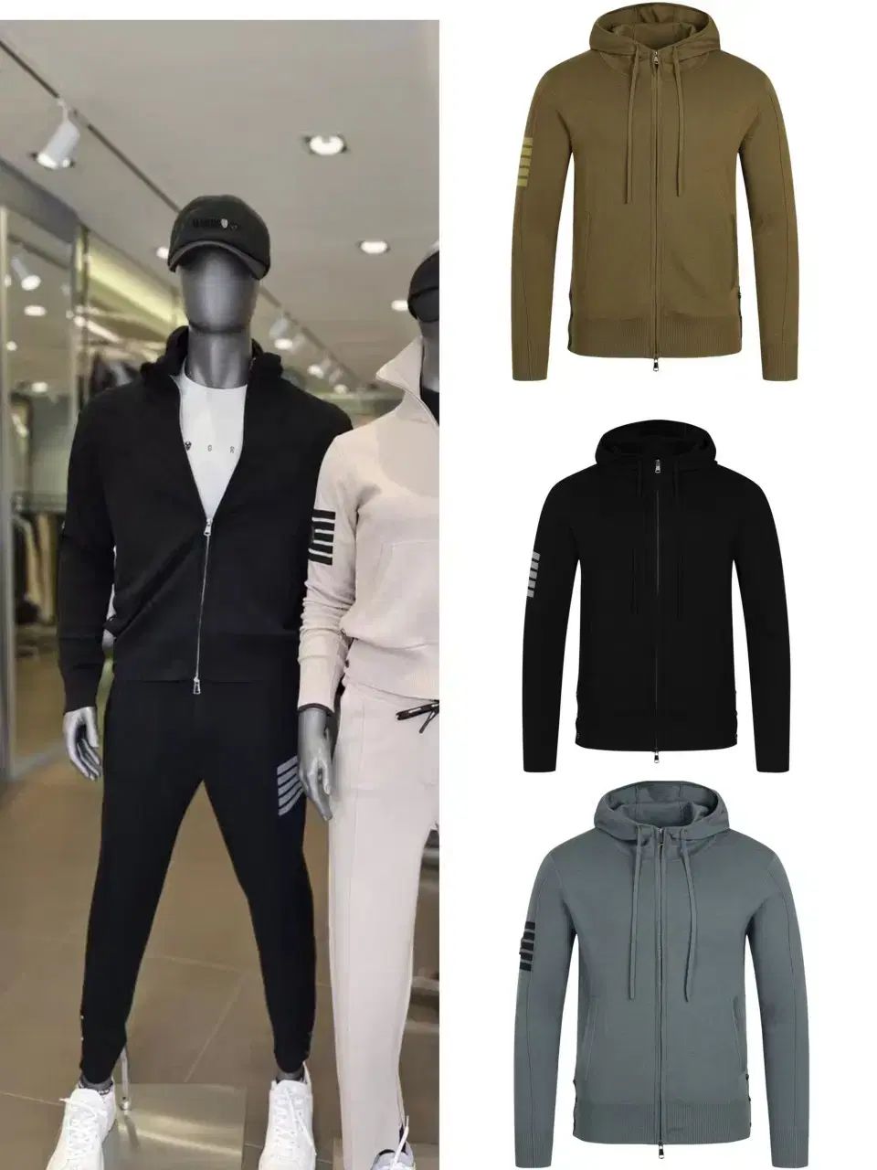 アメージングクリー メンズゴルフ ジップアップ カーディガン