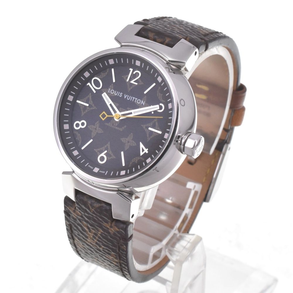 ルイ ヴィトン LOUIS VUITTON QA 071 Z タンブール モノグラム MM クォーツ レディース D 142174