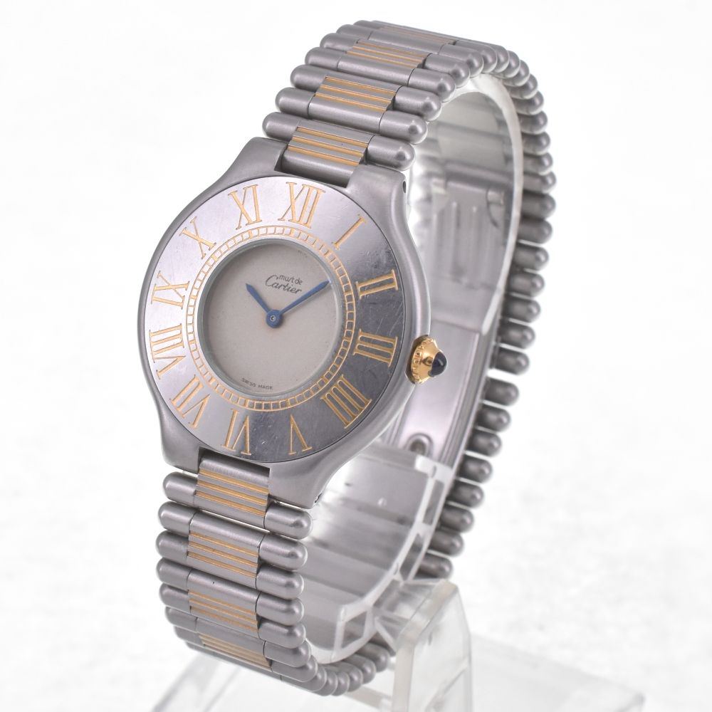 カルティエ CARTIER ヴィンテージ マスト21 ヴァンティアン LM SS GP クォーツ メンズ D 142244