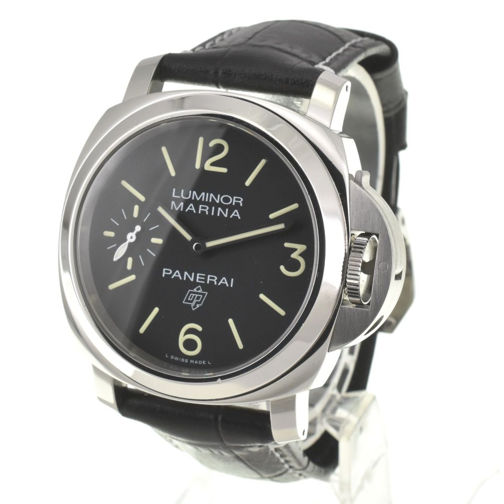 パネライ PANERAI ルミノール マリーナ ロゴ 3デイズ アッチャイオ 手巻き メンズ D 142166
