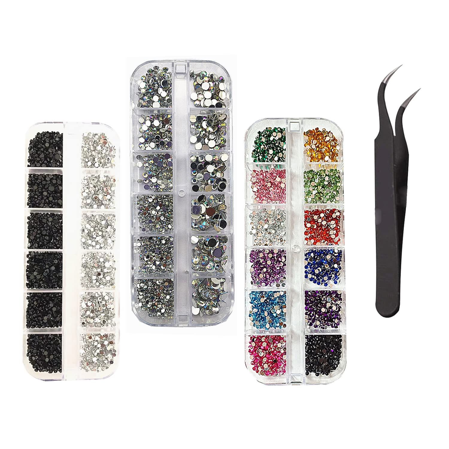 ネイルアート用品　ネイルパーツ　ラインストーン　セット　まとめ売り ラインストーン ネイル クリスタル ネイルパーツ （?8000PCS ）ネイル