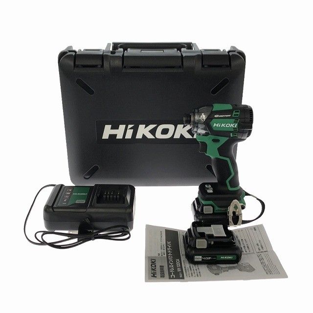  ♥品 HiKOKI ハイコーキ 10.8 V コードレスインパクトドライバー WH 12 DCA 2 LS バッテリ 4.0 Ah 充電器 ケース付 充電式118825 電動インパクトドライバー ドリル ドライバー レンチ
