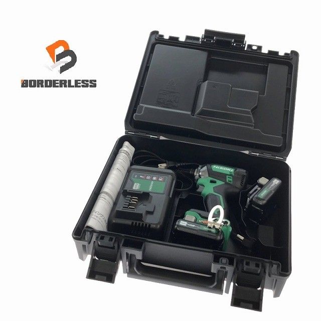 ♥品 HiKOKI ハイコーキ 10.8 V コードレスインパクトドライバー WH 12 DCA 2 LS バッテリ 4.0 Ah 充電器 ケース付 充電式118825