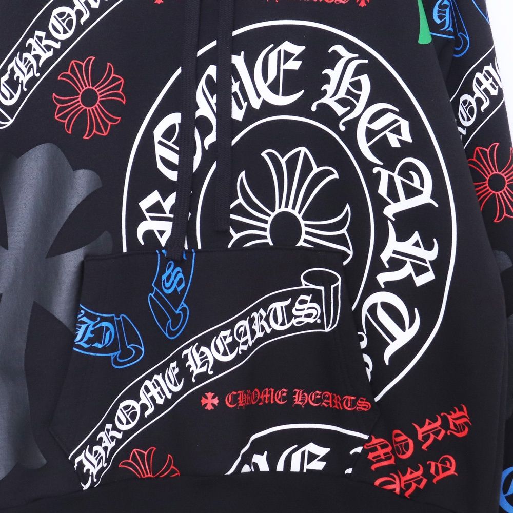 CHROME HEARTS ステンシルクロスプラスプルオーバーパーカー Lサイズ