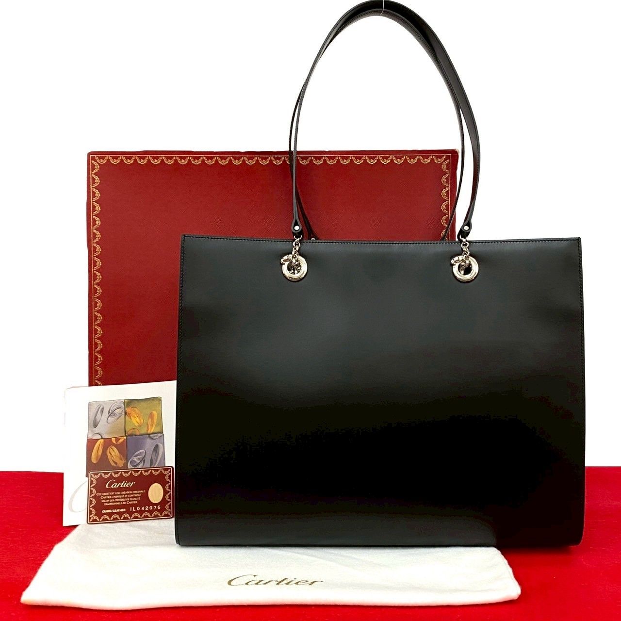 未使用保管品 箱 袋付き CARTIER カルティエ パンテール レザー 本革