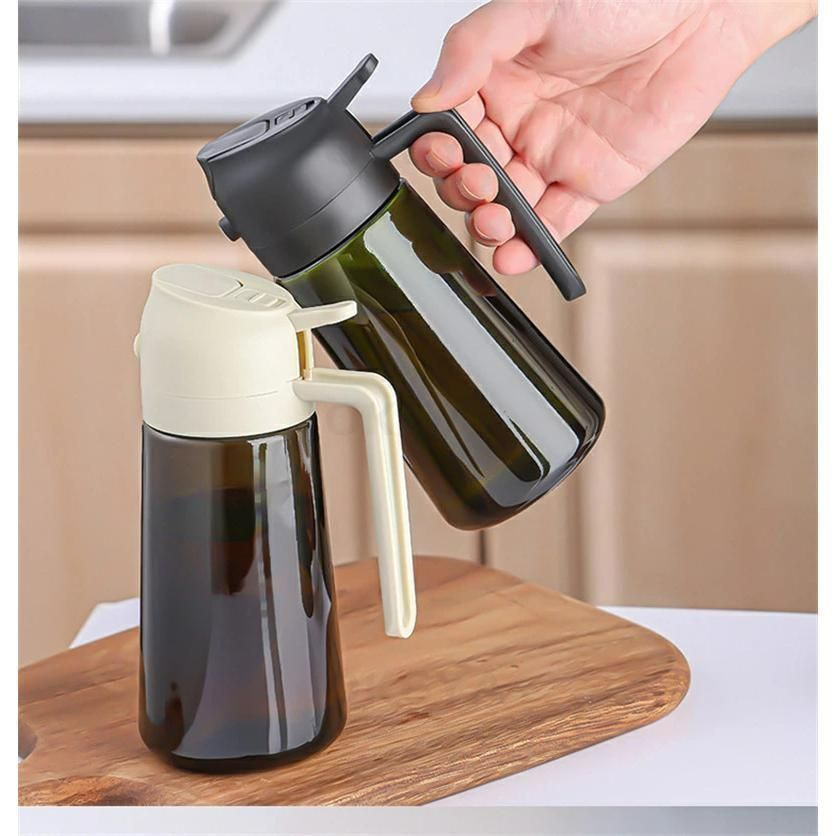 新品?未使用】 オイルスプレー 2イン1 オリーブオイルディスペンサー