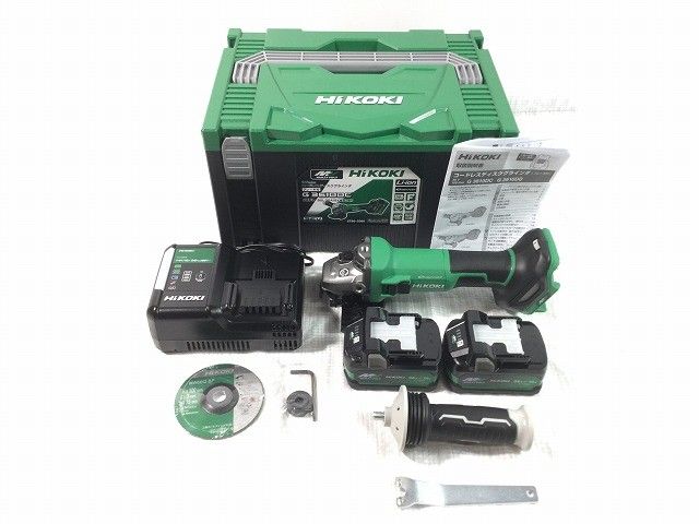  ♥品 HIKOKI ハイコーキ 36 V 100 mm コードレスディスクグラインダー G 3610 DC 2 XPZ アグレッシブグリーンBluetoothフルセット120030 グラインダー 研磨機