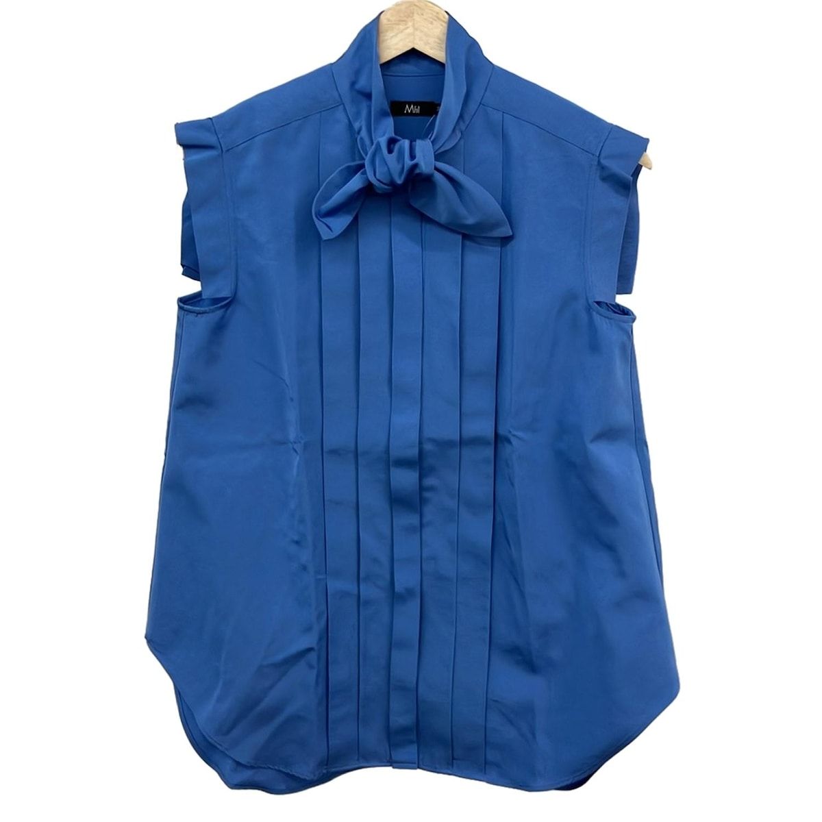 M Fil エムフィル ノースリーブシャツブラウス サイズ38 レディース ブルー