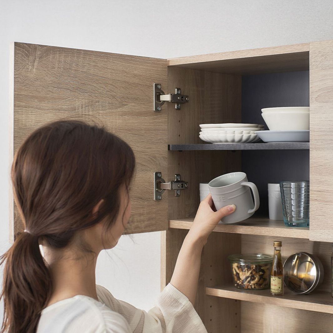 ♪［アイリスオーヤマ］キッチン キャビネット オフホワイト ［幅79cm