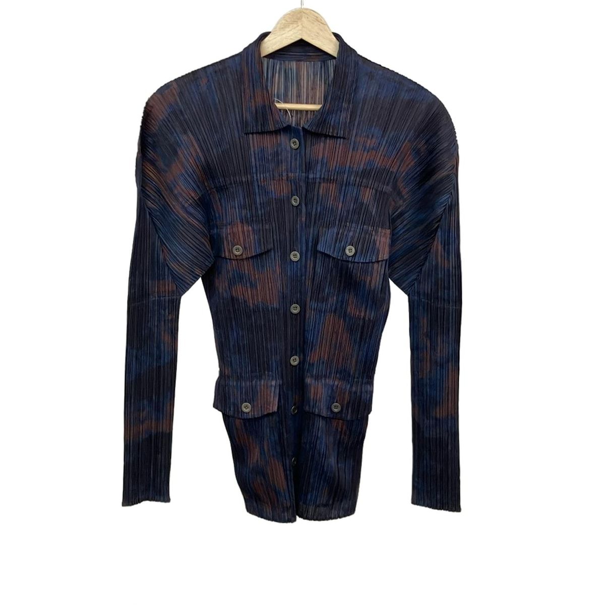 PLEATS PLEASE(プリーツプリーズ) 長袖シャツブラウス サイズ3 L