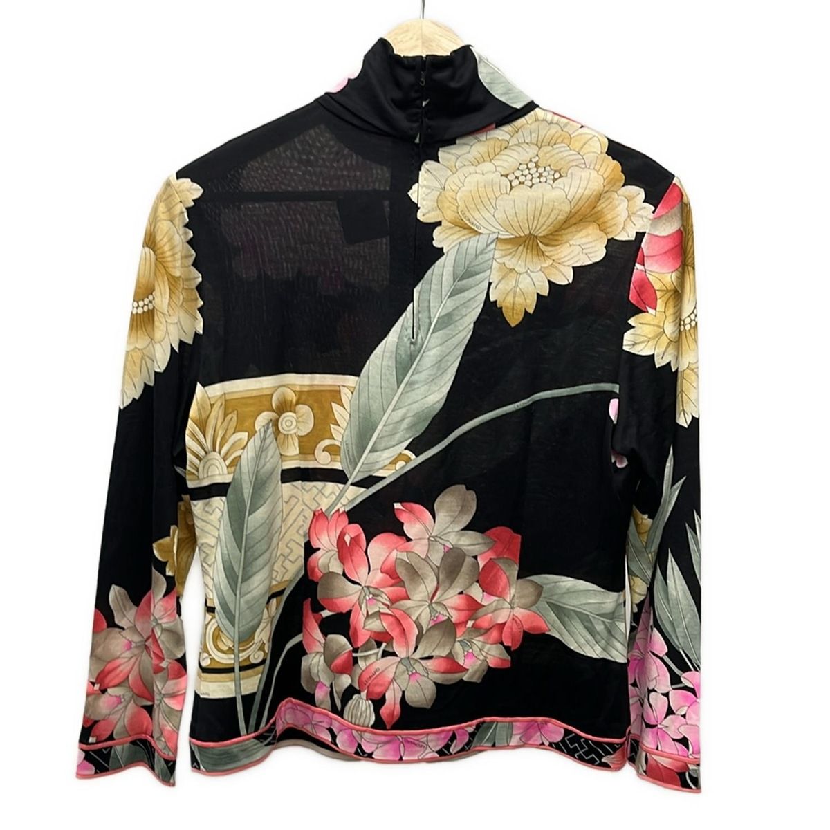 LEONARD(レオナール) 長袖カットソー サイズL レディース - 黒×ピンク