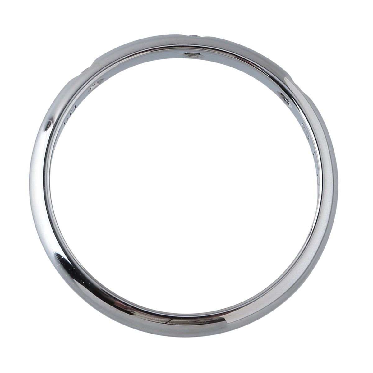 カルティエ ダイヤ リング 1895 ウェディング 3PD #50 幅2.5mm Pt950