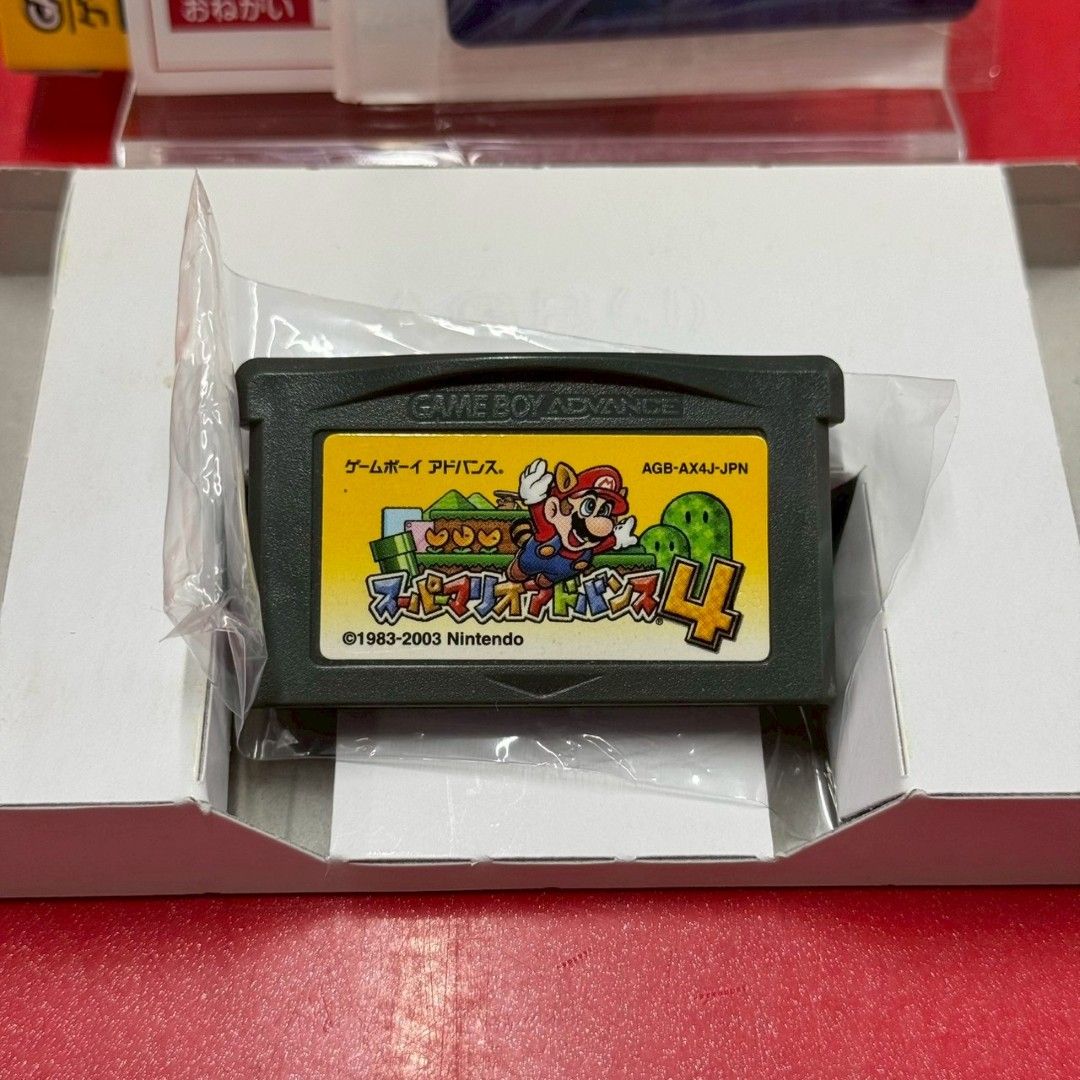 ○美品 スーパーマリオアドバンス4 GBAソフト 箱説付き トレカ付き